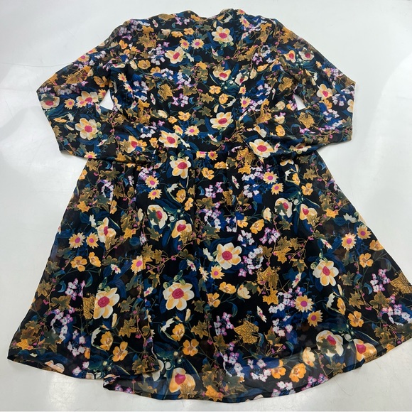 Gestuz women’s  black blue orange maxi dress M L122-22 - Picture 3 of 8